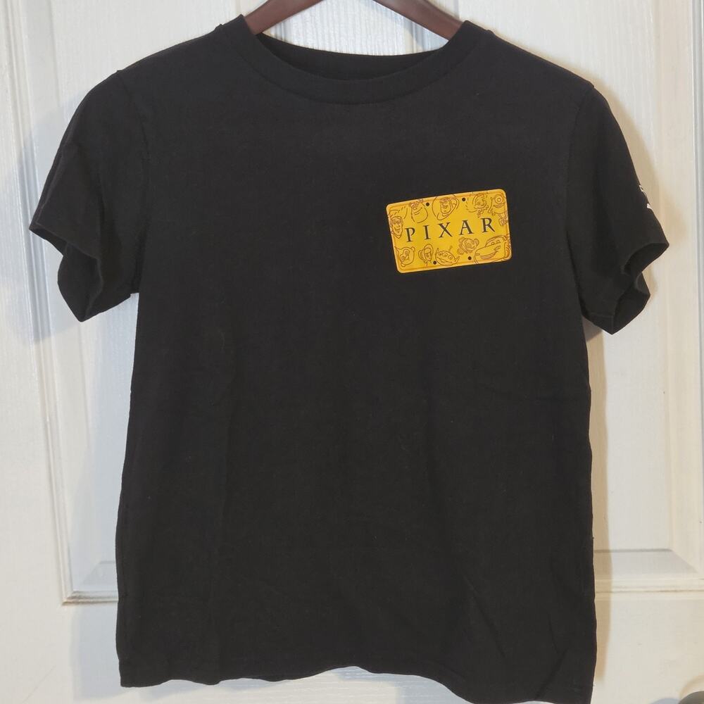UNIQLO UT Disney Pixar T-Shirt Black Yellow Sz S Unisex Kids